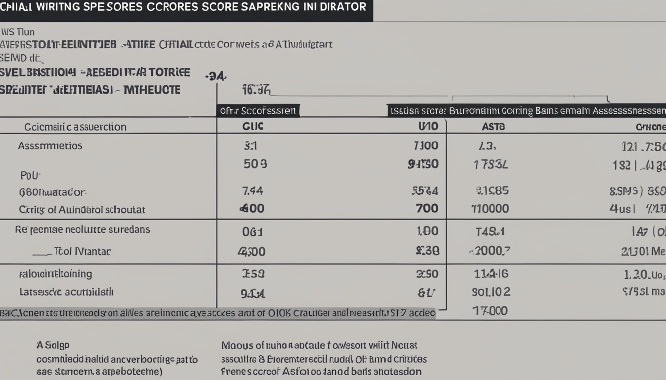 IELTS scoring sistem for writing and speaking
